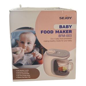 Sejoy BFM-003 Baby Food Maker 5-in-1 Processor Steamer Blender Tested Used